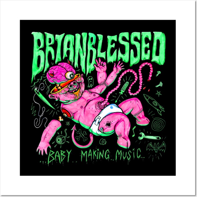 baby making music by brianblessed Wall Art by Brownlazer